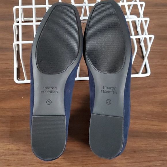 Amazon Essentials Women's Square-Toe Ballet Flat Navy Blue Flat Shoe Loafer 7½ - Picture 6 of 9